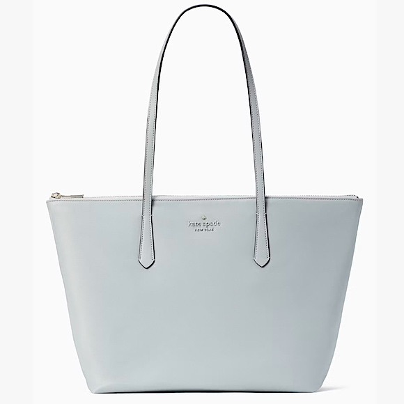Kate Spade Kitt Nylon Large Tote Avalon Mist Like New - Picture 9 of 16